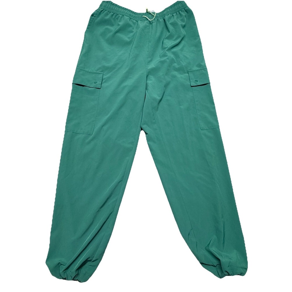 Woody Outdoors Green‎ Cargo Pants Unisex Elastic Waist Lightweight Outdoor Field